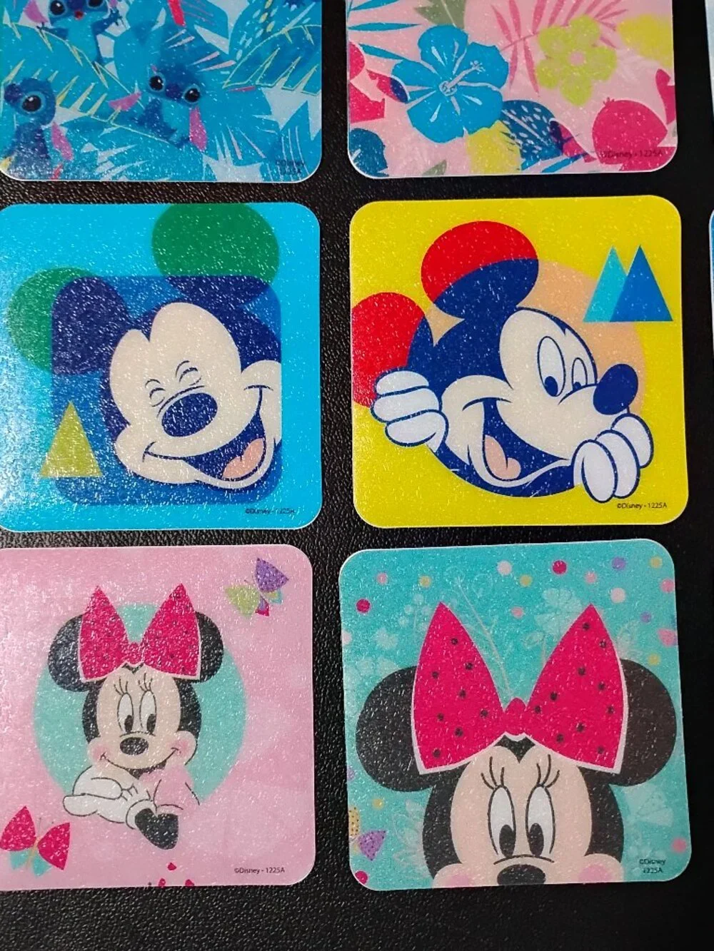 Set of 16 Disney Pooh & Friends Stitch Mickey & Minnie No Slip Tub Treads 4x4